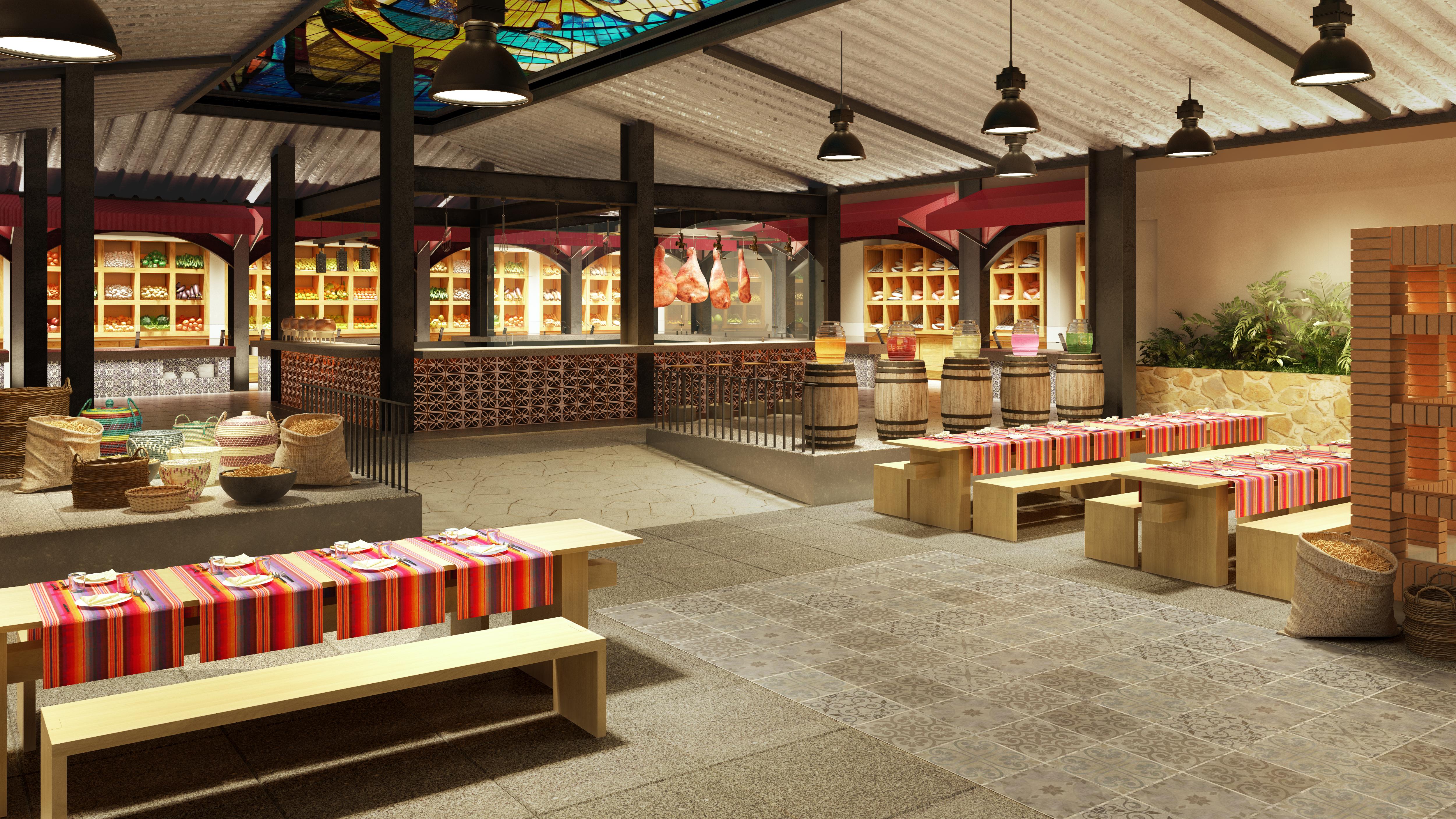 Hotel Xcaret Mexico All Parks All Fun Inclusive (Adults Only) Los Dos Compadres Exterior photo The interior of the new station building