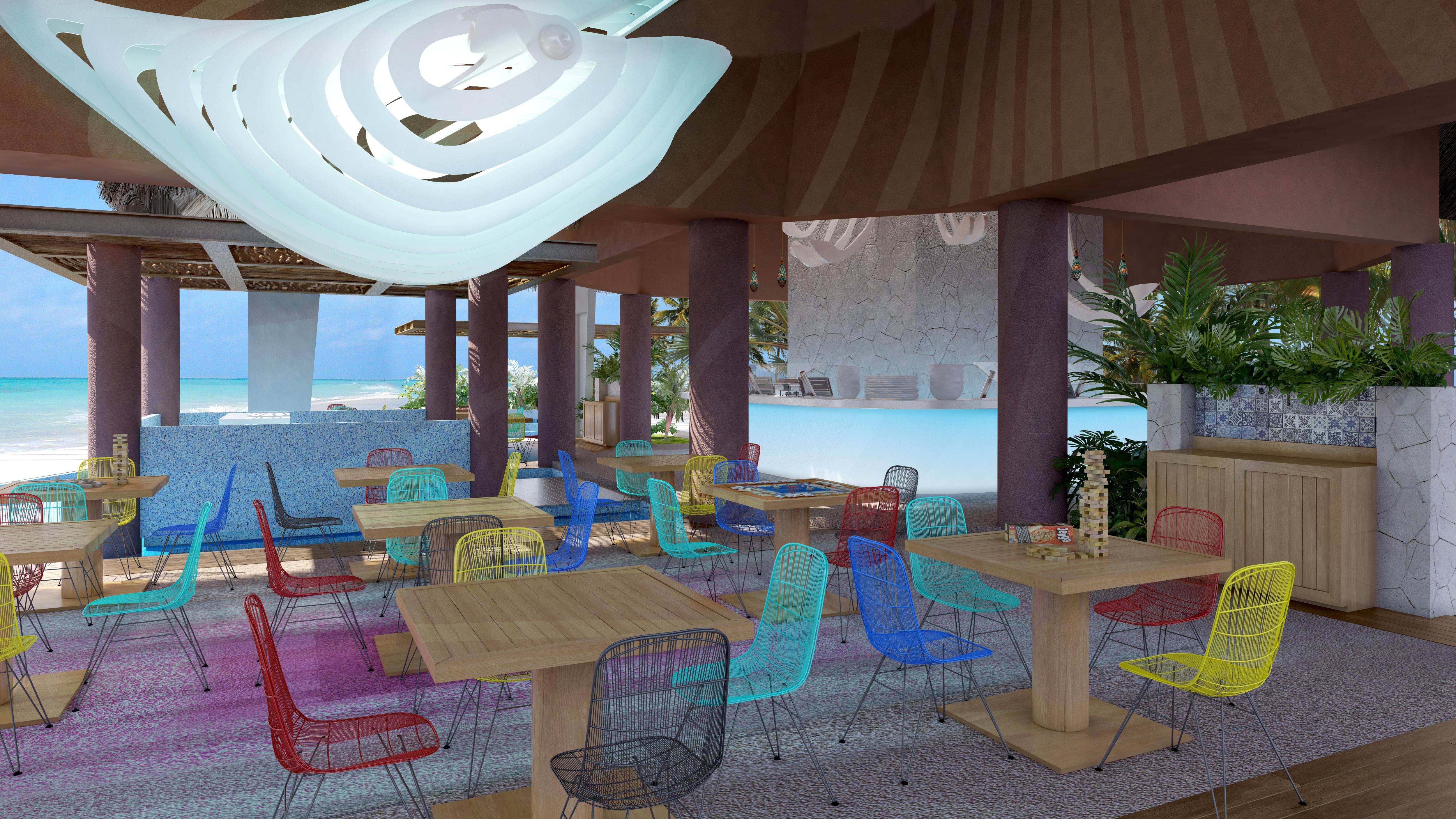 Hotel Xcaret Mexico All Parks All Fun Inclusive (Adults Only) Los Dos Compadres Exterior photo The interior of the restaurant